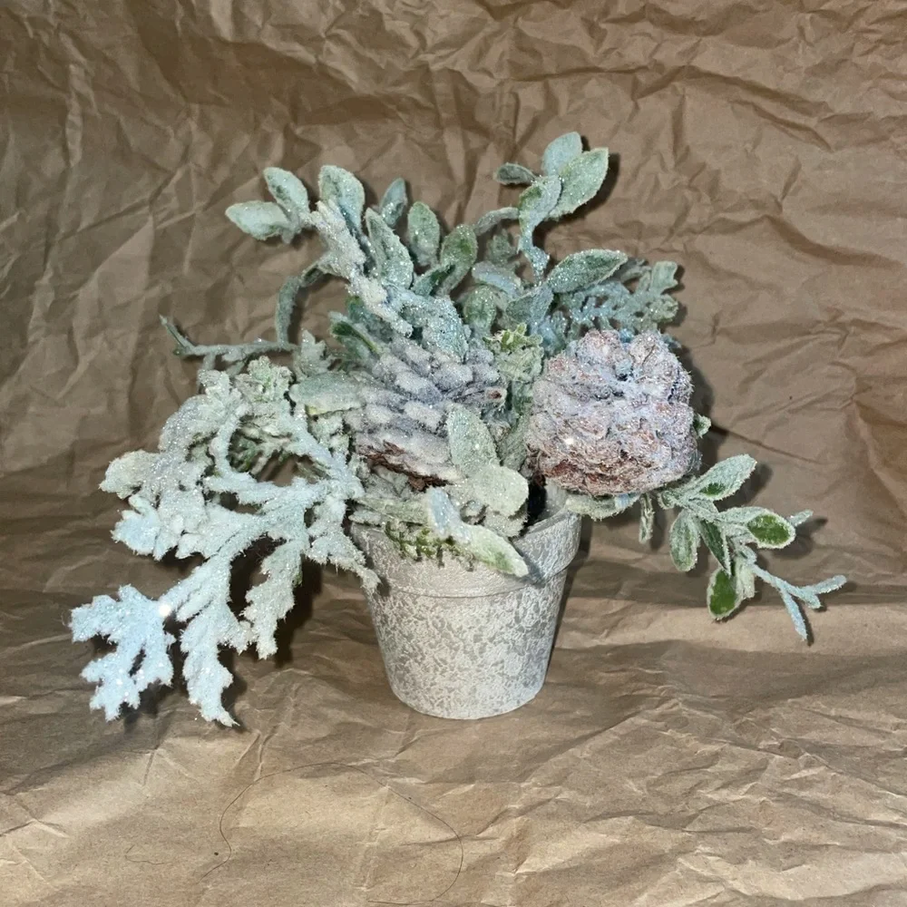 Frosty Faux Plant